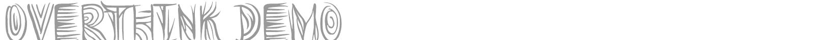 Overthink font preview